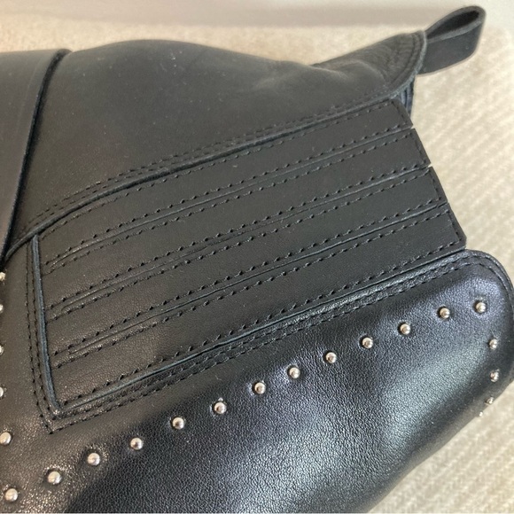 MARC FISHER  SZ 7.5 Idalee Chelsea Pointy Toe Studded Ankle Boots Booties - Picture 5 of 11